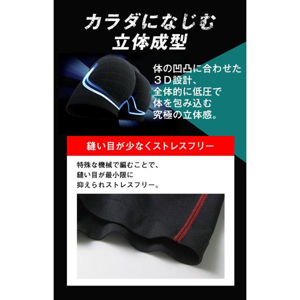 ボディワイルド BODY WILD BWS851J 3D 立体成型 前とじ ボクサーパンツ ボクサーブリーフ インナー 下着 男性 紳士 メンズ 綿 シームレス GUNZE グンゼ｜e-blanc-noir｜07