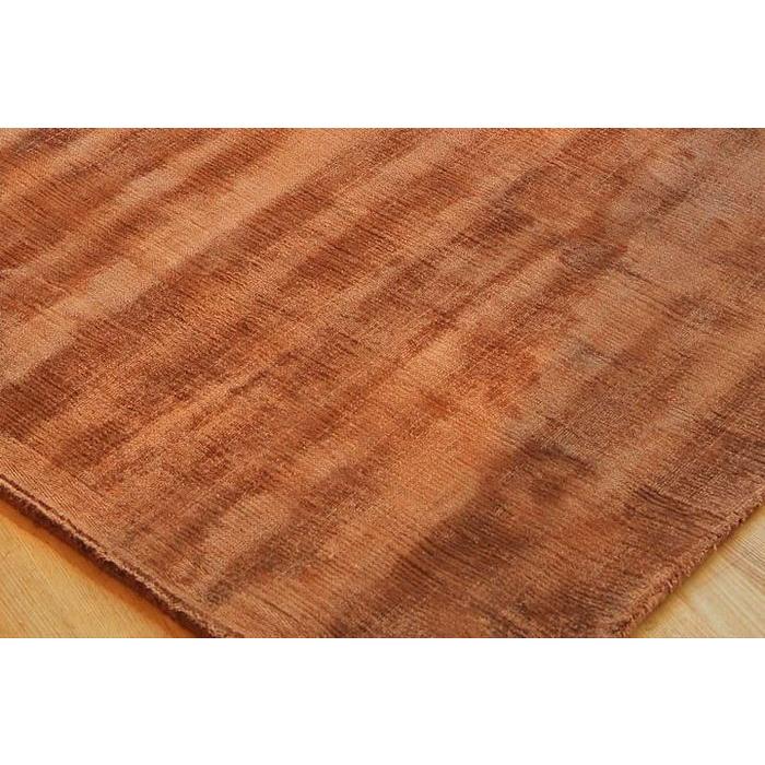 ラグ カーペット 秋 冬 140x200 手織り(手機) 絨毯 話題のSDGs素材 ヴィスコース 人工 シルク DYNASTY BORDER おしゃれ ブラウン リビング 寝室 オールシーズン | EーBLIND | 02
