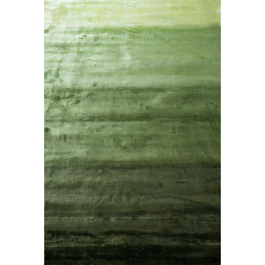 ラグ カーペット 秋 冬 140x200 手織り(手機) 絨毯 話題のSDGs素材 ヴィスコース 人工 シルク FADE STRIPE おしゃれ グリーン リビング 寝室 オールシーズン | EーBLIND | 02