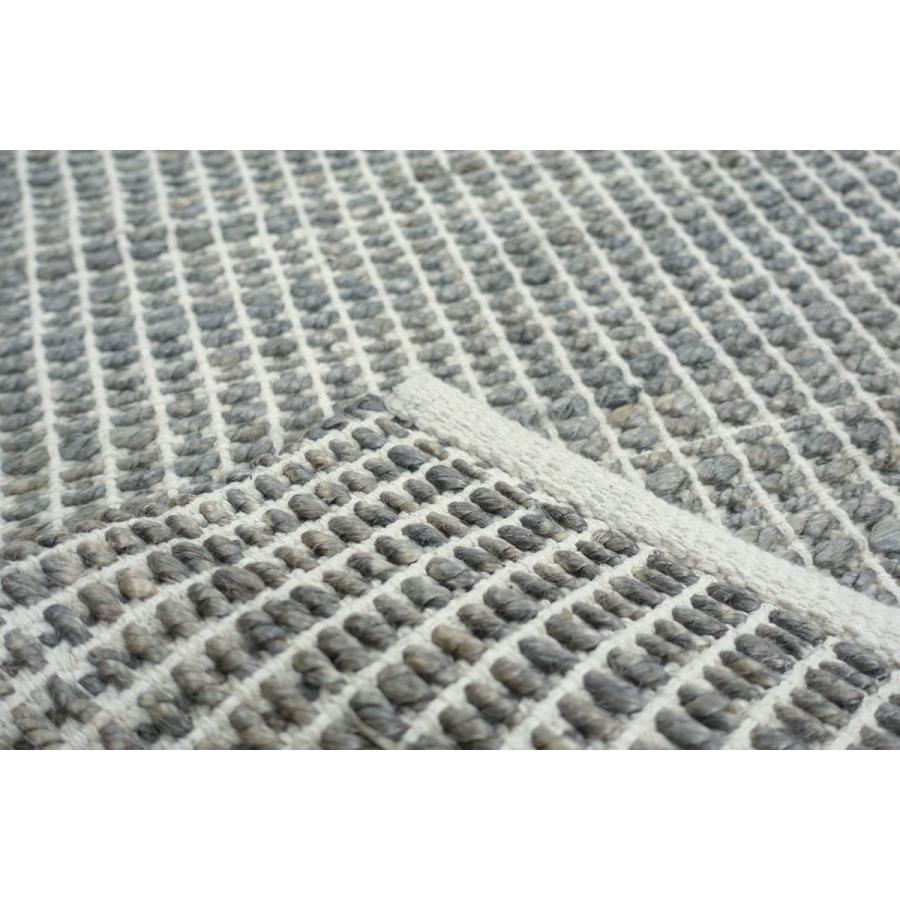 キリム 約1.5畳 140x200cm グレー 手織り(手機) 絨毯 ジュート JURO　PLAIN 夏 | EーBLIND | 03