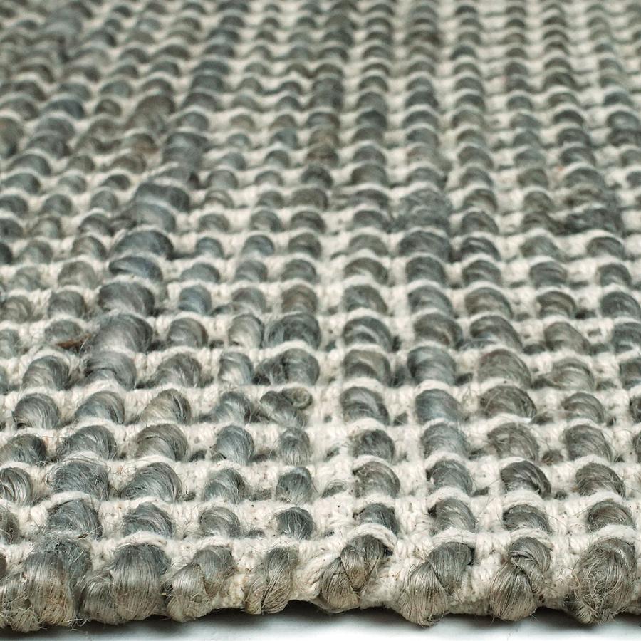 ラグ カーペット キリム 50x80 秋 冬 手織り エコ素材 JURO PLAIN グレー 快適 おしゃれ 北欧 玄関 マット オールシーズン 絨毯 柔らかい 暖かい | EーBLIND | 06