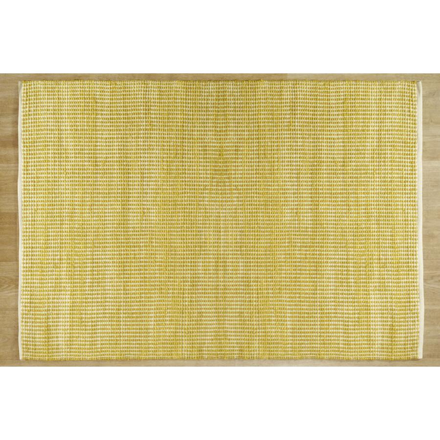 キリム 約1.5畳 140x200cm マスタード 手織り(手機) 絨毯 ジュート JURO　PLAIN 夏 | EーBLIND | 02