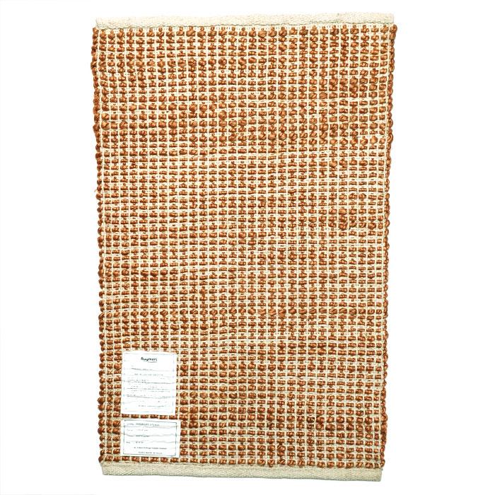 ラグ カーペット キリム 50x80 秋 冬 手織り エコ素材 JURO PLAIN オレンジ 快適 おしゃれ 北欧 玄関 マット オールシーズン 絨毯 柔らかい 暖かい | EーBLIND | 04