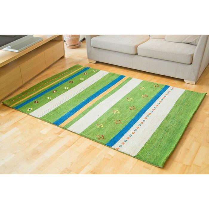 ラグ ギャッベ 160x230 高級手結び 秋 冬 快適 ウール ハンドノット GABBEH 35 おしゃれ 北欧 リビング 寝室 オールシーズン 調湿機能 絨毯 柔らかい 暖かい | EーBLIND
