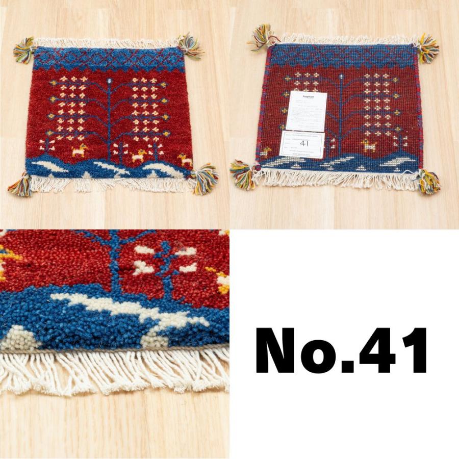 EーBLIND（イージーブラインド） ラグ ギャッベ 40x40 高級手結び 秋