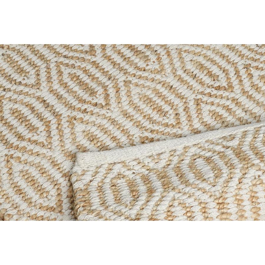 ラグ ラグマット 約2.5畳 160x230cm ナチュラル 平織り(手機) 絨毯 ジュート KRAFTO103 麻