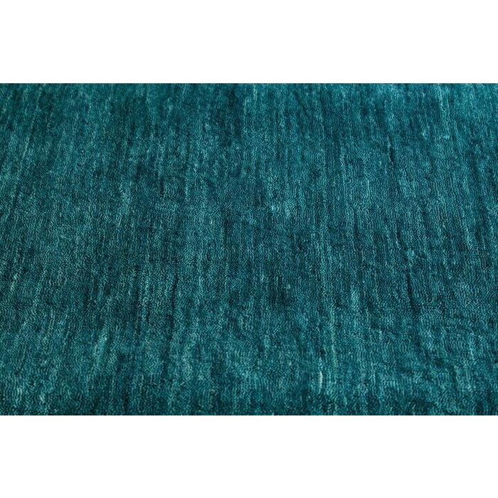 ラグ ギャッベ 140x200 手織り 秋 冬 快適 ウール LORI PLAIN テールターコイズ 北欧 リビング 寝室 オールシーズン 調湿機能 絨毯 柔らかい 暖かい | EーBLIND | 02