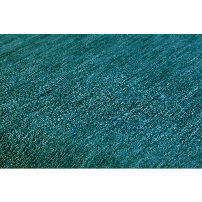 ラグ ギャッベ 140x200 手織り 秋 冬 快適 ウール LORI PLAIN テールターコイズ 北欧 リビング 寝室 オールシーズン 調湿機能 絨毯 柔らかい 暖かい | EーBLIND | 03