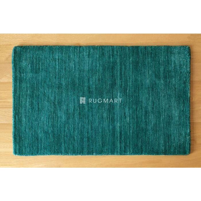 ラグ ギャッベ 50x80 秋 冬 快適 ウール LORI PLAIN テールターコイズ おしゃれ 北欧 玄関 マット おしゃれ オールシーズン 調湿機能 絨毯 柔らかい 暖かい | EーBLIND