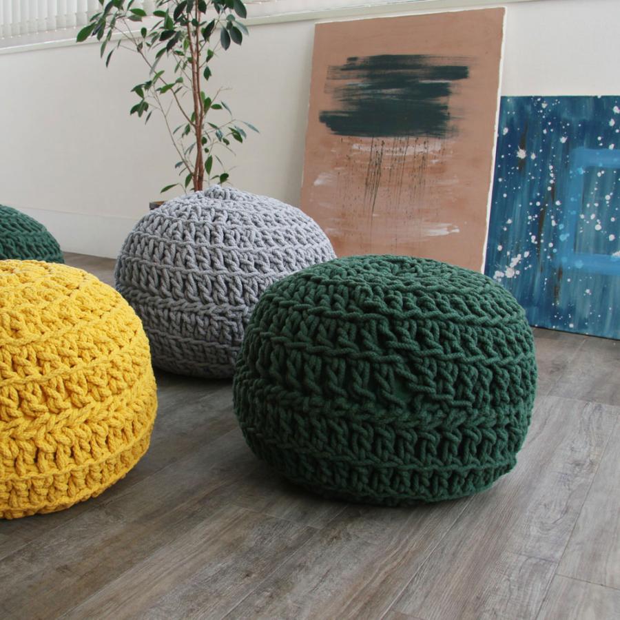 EーBLIND（イージーブラインド） プフ スツール クッション コットン