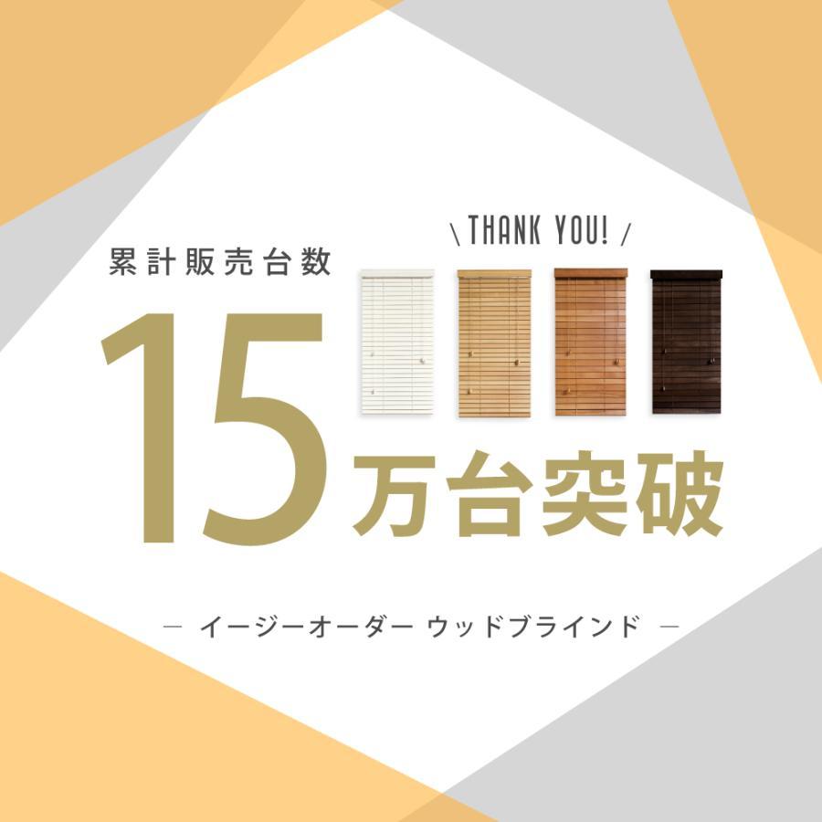 受注生産 ブラインド ブラインドカーテン ウッドブラインド 幅120cm 高さ230cm スラット幅50mm 既製サイズ 横型 天然木 イージーブランド｜e-blind｜12