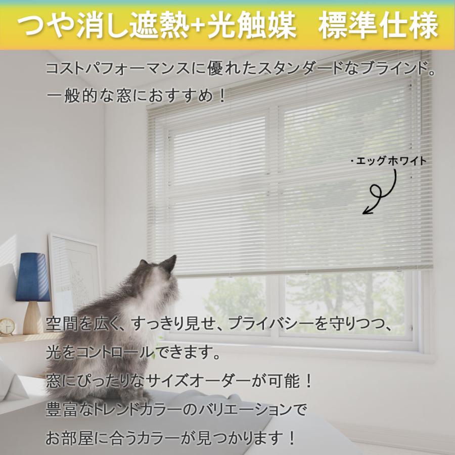 立川機工 ブラインド アルミ 標準仕様 つや消し遮熱+光触媒 ブラインド