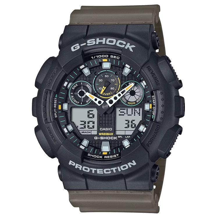 G*R様 【人気モデル良品／完動品】G-SHOCK GA-100MW アナデジ／ dショッピング |G-SHOCK マスターオブG マッドマスター ソーラー