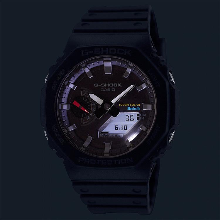 G-SHOCK Gショック 八角形 スマホリンク タフソーラー 黒 GA-B2100