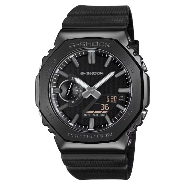 未使用に近い GA-2100SB-1AJF g-shock アナデジ G-SHOCK 国内正規品 CASIO カシオ Gショック アナデジ LUXE BLACK