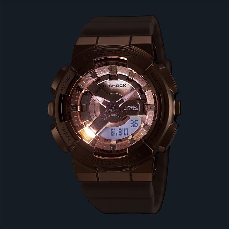 G-SHOCK Gショック WOMEN アナデジ メタルベゼル ピンクゴールド