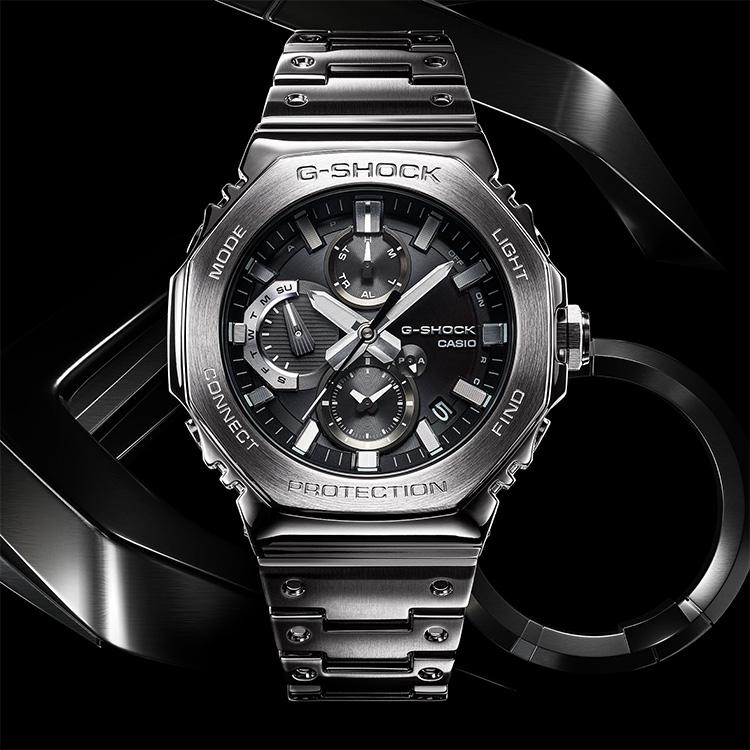 G-SHOCK gショック フルメタル クロノグラフ スマホ連携 ソーラー 八