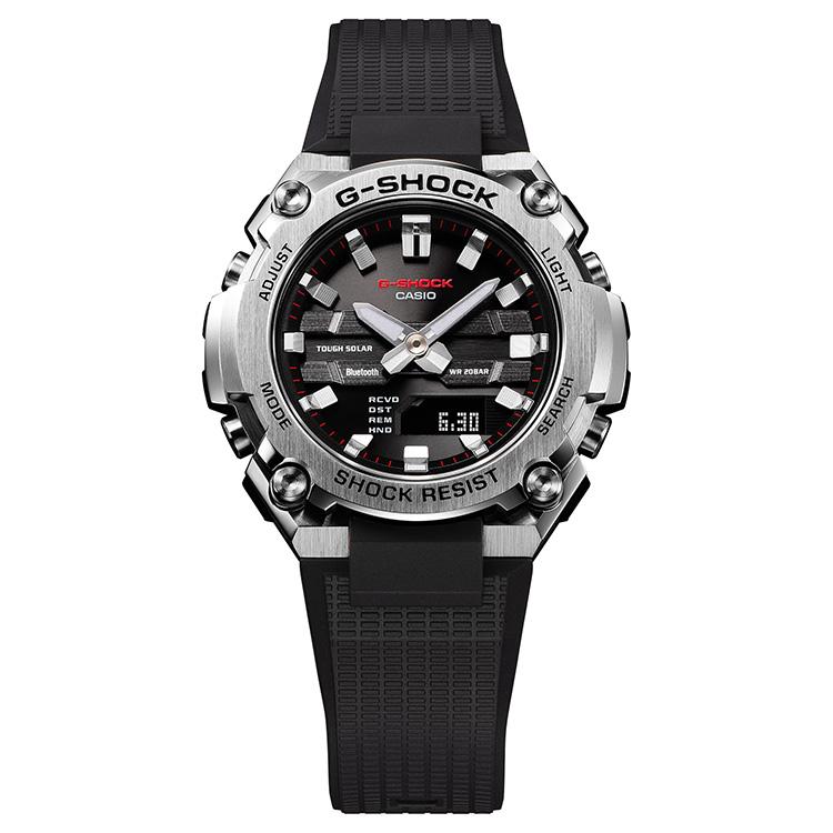 G-STEEL G-SHOCK gショック Gスチール スマホ連携 ソーラー シルバー 