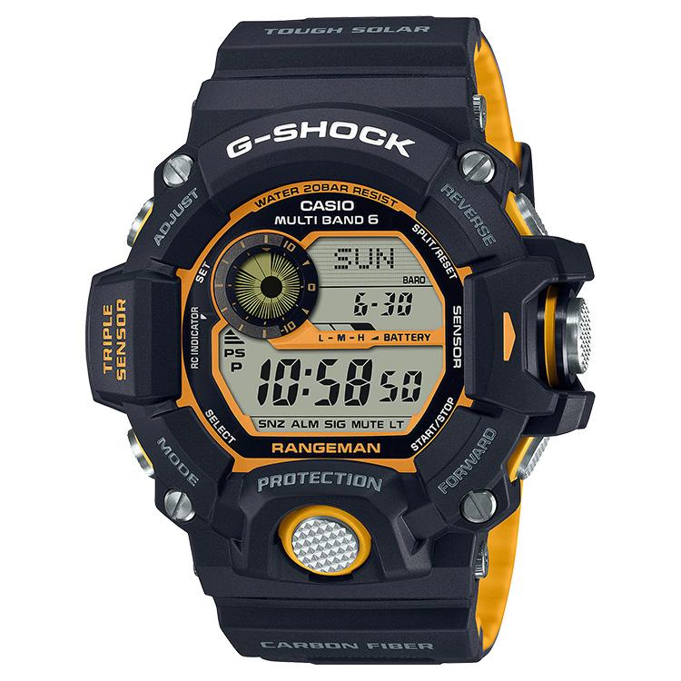 G-SHOCK Gショック マスターオブG レンジマン 電波ソーラー イエロー