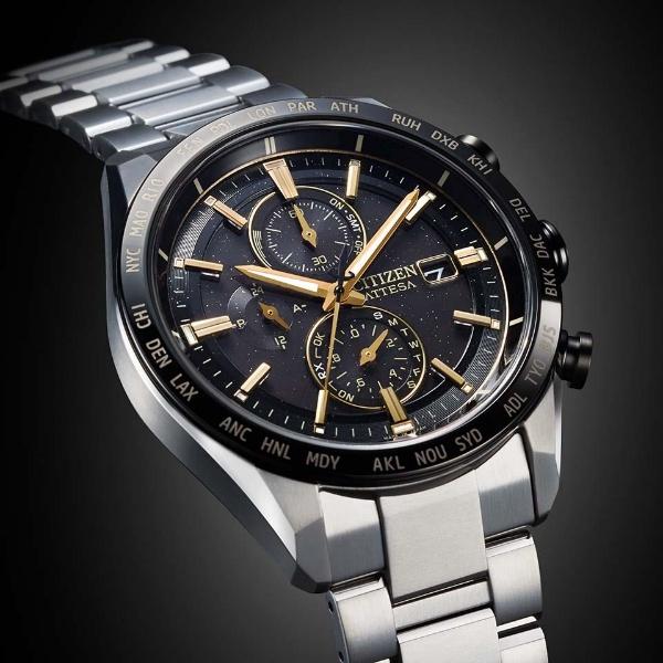 CITIZEN ATTESA シチズン アテッサ ACT Line 限定モデル1,300本 HINODE COLLECTION スーパーチタニウム メンズ腕時計 AT8184-57Eの画像