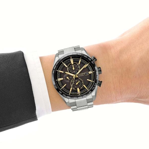 CITIZEN ATTESA シチズン アテッサ ACT Line 限定モデル1,300本 HINODE COLLECTION スーパーチタニウム メンズ腕時計 AT8184-57Eの画像
