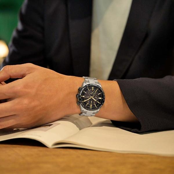 CITIZEN ATTESA シチズン アテッサ ACT Line 限定モデル1,300本 HINODE COLLECTION スーパーチタニウム メンズ腕時計 AT8184-57Eの画像