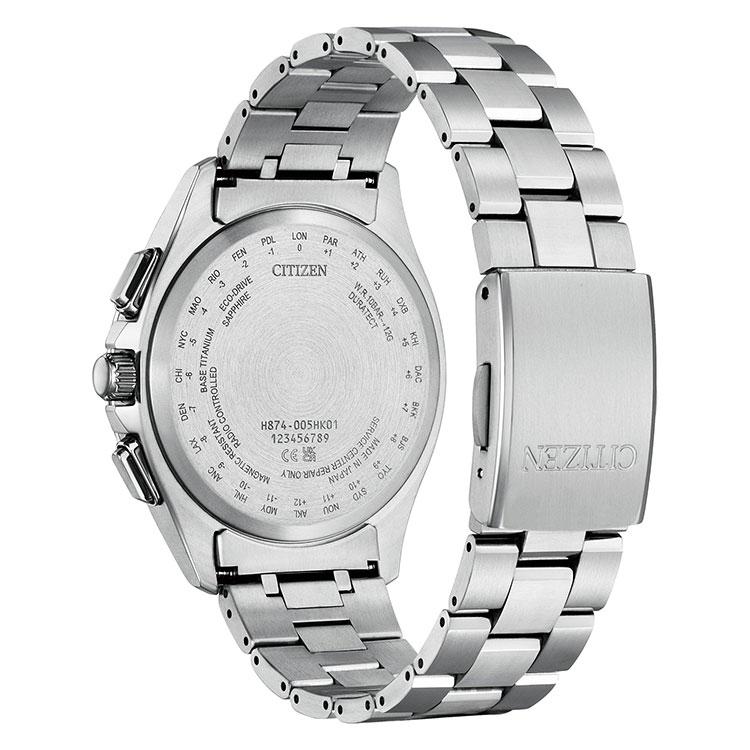 シチズン CITIZEN アテッサ ATTESA エコ・ドライブ 電波時計 月齢自動計算 ルナプログラム ムーンフェイズ メンズ 腕時計 BY1001-66Eの画像