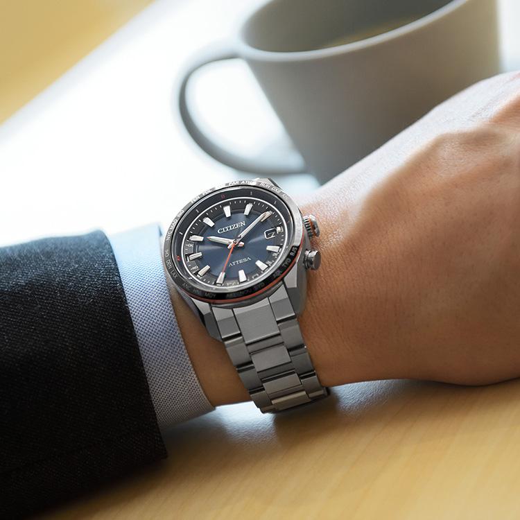 ✨未使用級✨CITIZEN アテッサ チタン ソーラー電波 CB0287-68L ACT Line アテッサ ATTESA アクトライン チタンバンド 電波ソーラー