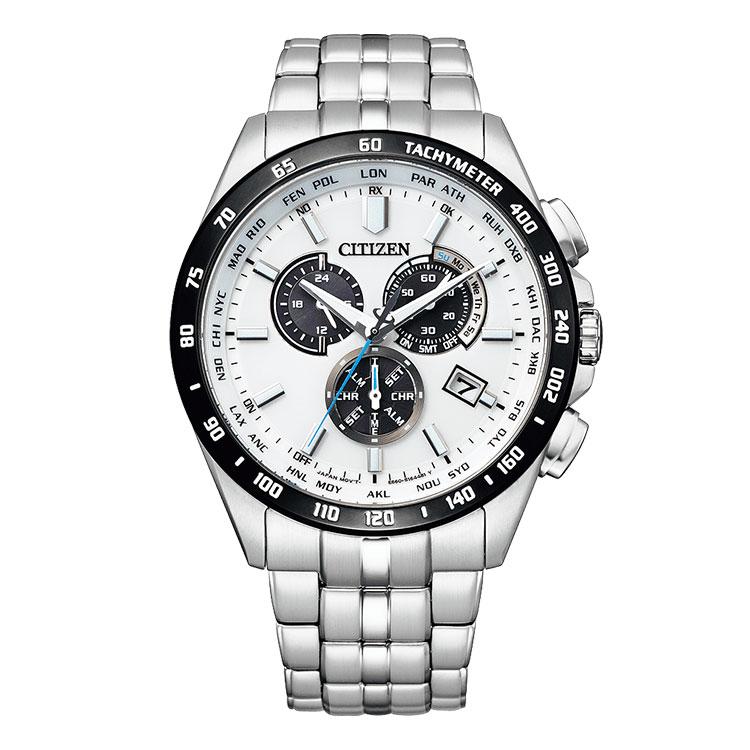 人気が高い  シチズンコレクション CITIZEN COLLECTION エコ・ドライブ 電波腕時計 クロノグラフ CB5874-90A 腕時計