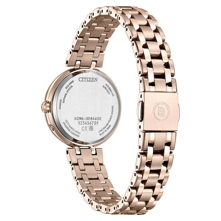 エクシード EXCEED 太陽と月 エコ・ドライブ電波時計 サン＆ムーン ダイヤモンド EE1026-71D CITIZEN シチズン 腕時計 レディース お取り寄せの画像