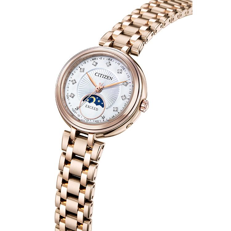 EXCEED(CITIZEN) エクシード EXCEED 太陽と月 エコ・ドライブ電波時計