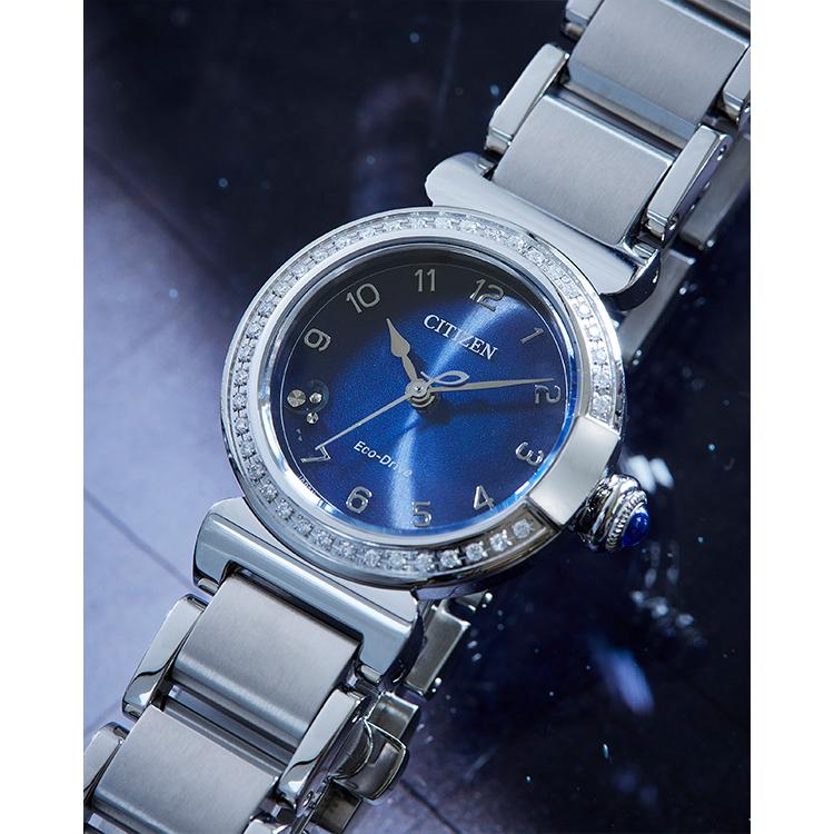 CITIZEN L シチズンエル スズラン エコドライブ ダイヤモンド ネイビー