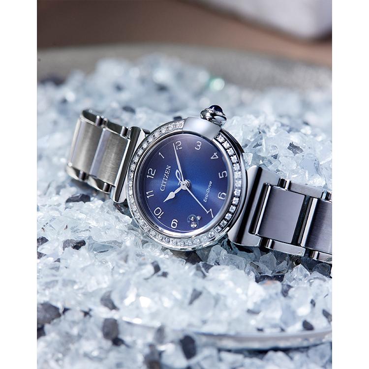 CITIZEN L シチズンエル スズラン エコドライブ ダイヤモンド ネイビー