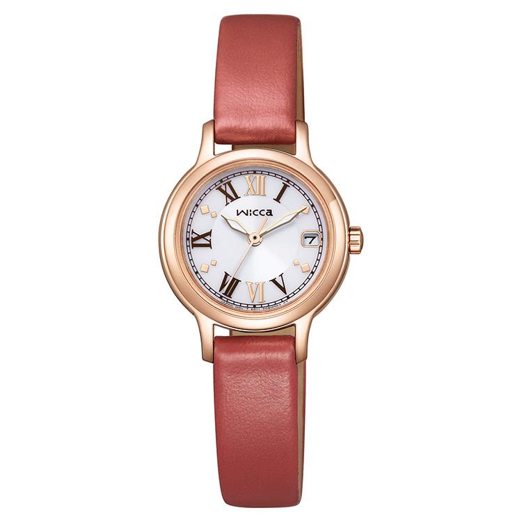 wicca（ウィッカ） ソーラーテック ローマ数字 レッド レザー KH4-963