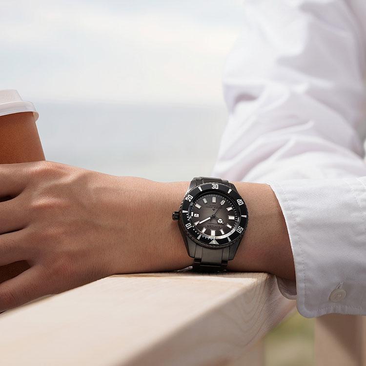 シチズン CITIZEN プロマスター PROMASTER 機械式 MARINE シリーズ メンズ 腕時計 NB6025-59H ダイバーズウオッチ お取り寄せの画像