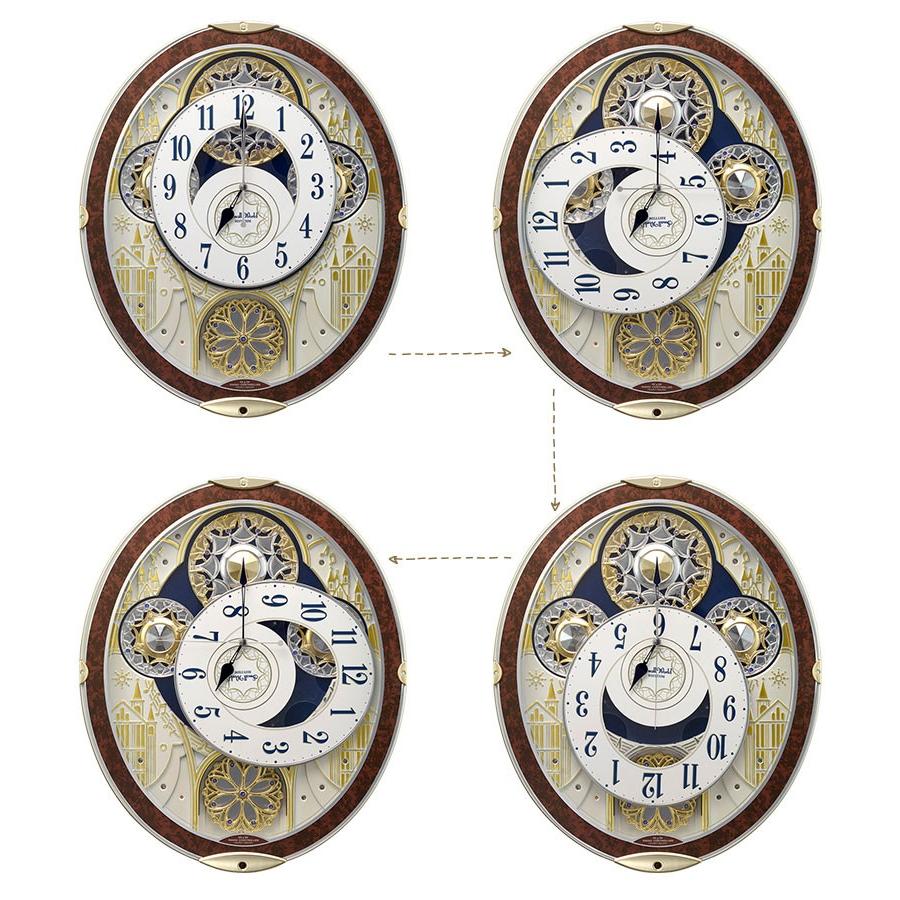 スモールワールド リズム時計 電波時計 電波掛時計 掛け時計 からくり