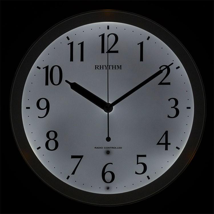 RHYTHM(リズム)   リバライト561 掛け時計 RHYTHM リズム時計 電波時計 掛け時計 電波掛時計 リバライト561