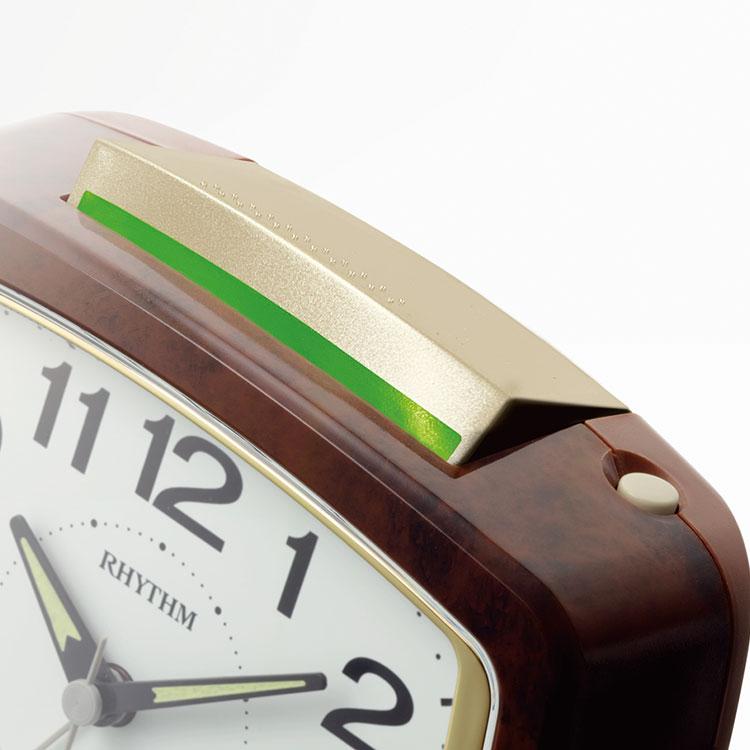 RHYTHM リズム時計 目覚まし時計 置き時計 ピュアライトR649
