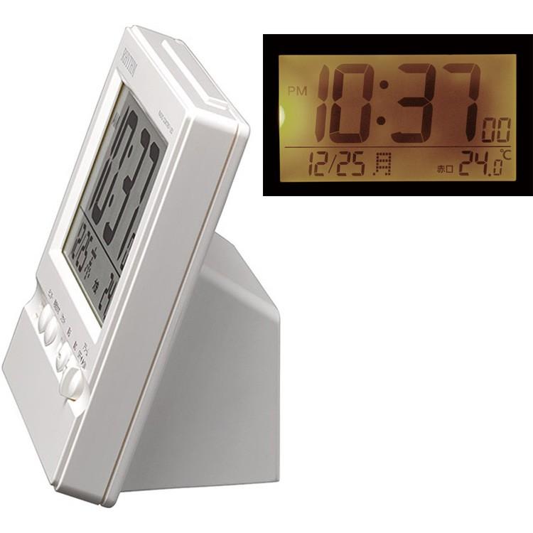 RHYTHM RADIO CONTROLL 置き時計　電波時計 Amazon.co.jp: Rhythm Watch radio alarm clock Fit Wave Smart