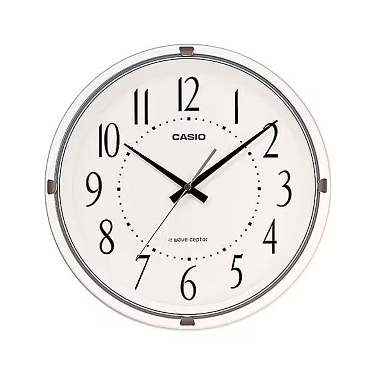 CASIO（カシオ） 電波掛け時計 電波時計 掛時計 白 ホワイト シンプル