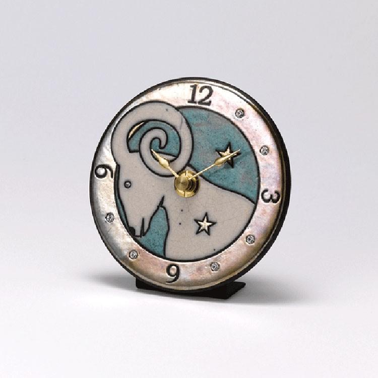 RHYTHM リズム時計 掛時計 置き時計 掛置兼用 12星座シリーズ おひつじ
