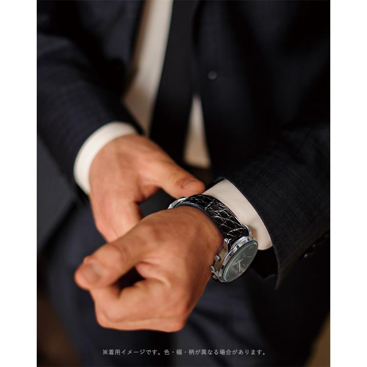 SEIKO（セイコー） クロコダイル 替えバンド メンズ 革バンド レザー
