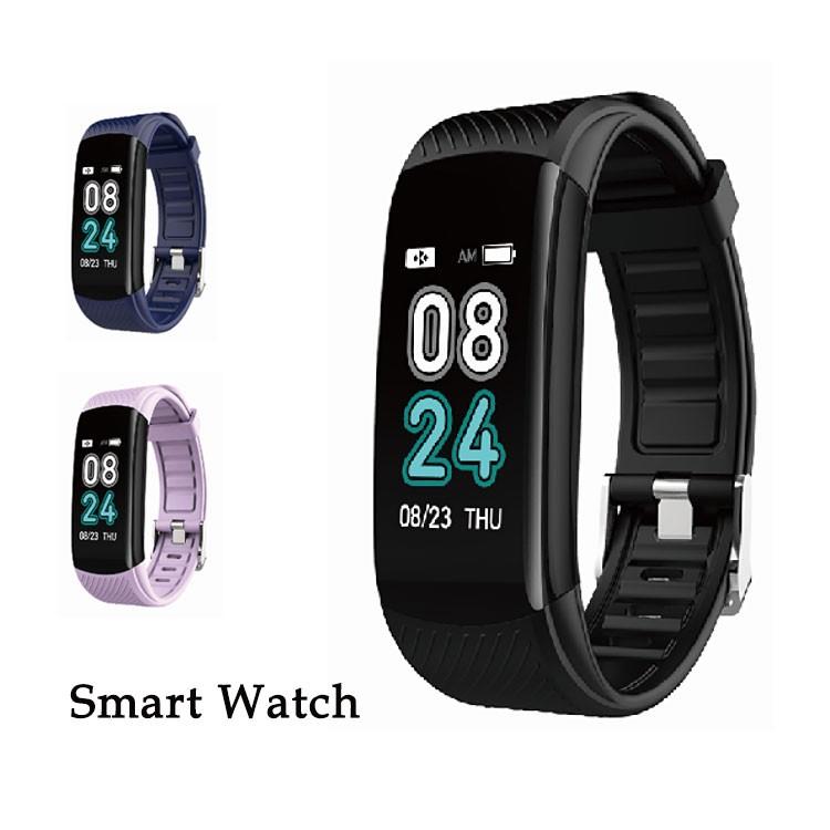 Bluetooth 時計 ommix スマートウォッチ ブレスレット型 Bluetooth 黒 ブラック