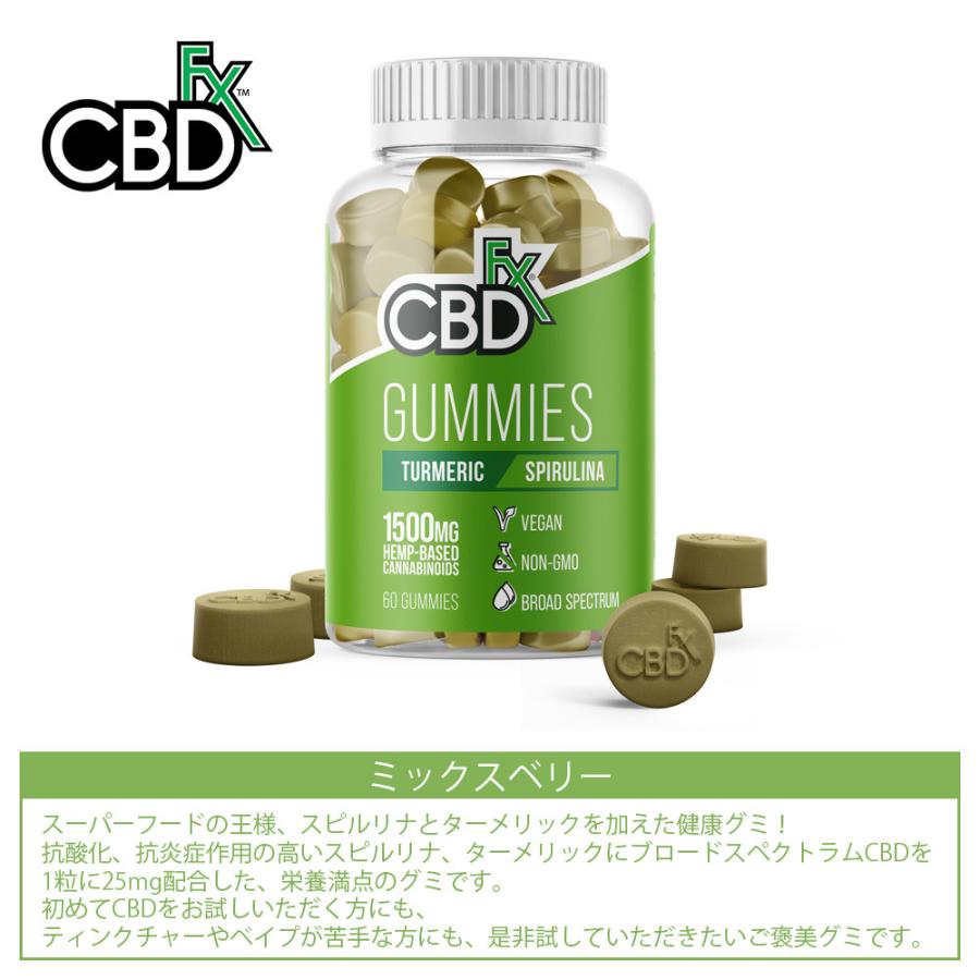 2023リニューアル価格） CBD グミ CBDfx 高濃度 1500mg 60粒 1粒25mg