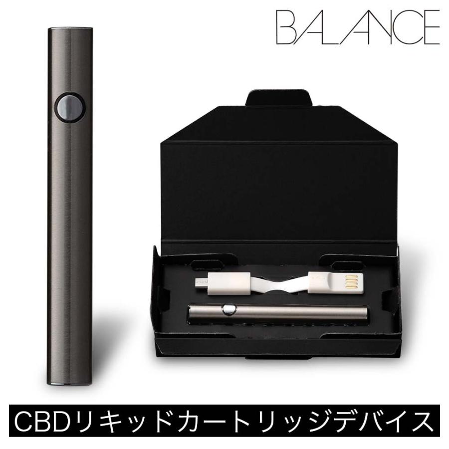 （SALE） CBD 電子タバコ ベイプ スターターキット 510規格 カートリッジタイプ CBDに最適な燃焼温度 バランス BALANCE CBD デバイス 本体｜e-bms-store