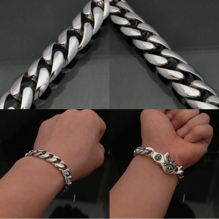 超重厚!ゴシッククロスクラシックチェーンブレスレット 超重厚!ゴシッククロスクラシックチェーンブレスレット