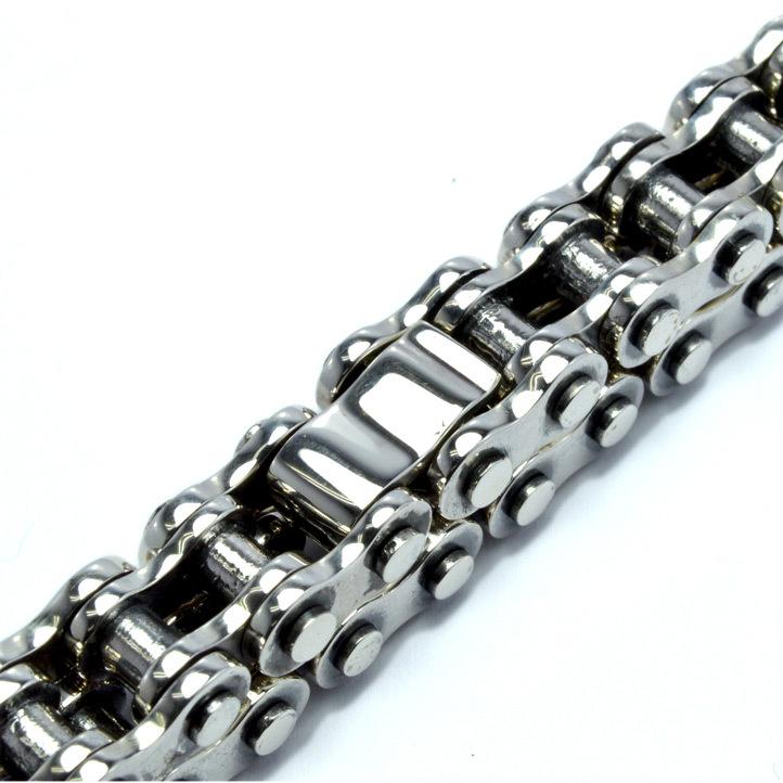 最高品質！バイクチェーンブレスレットM シルバー925【brace-277-B10