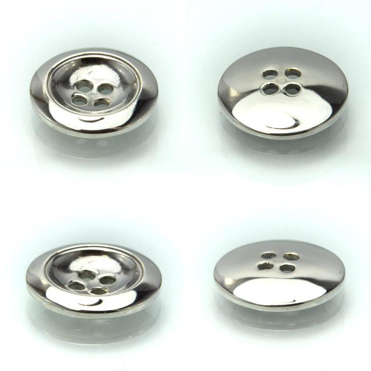 銀製 シルバーボタン#F (直径:18.5mm 厚み:3.65mm) シルバー925 裁縫