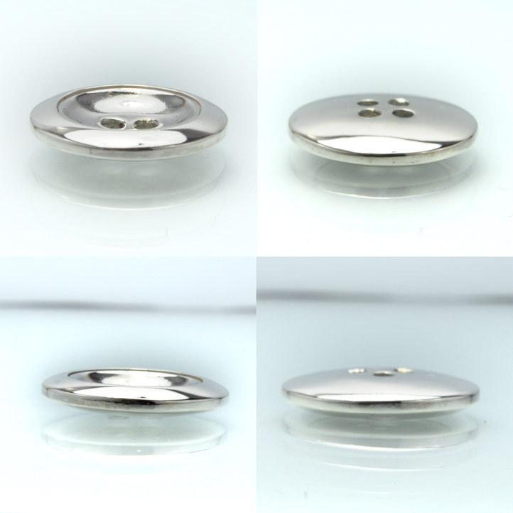 銀製 シルバーボタン#F (直径:18.5mm 厚み:3.65mm) シルバー925 裁縫