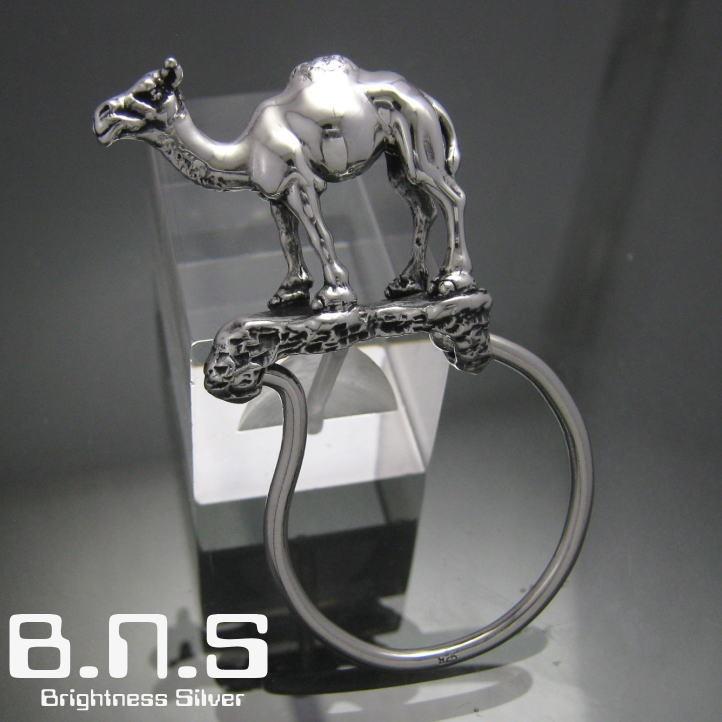 銀の駱駝、ヒトコブラクダキーリング シルバー925 SV925(キーホルダー